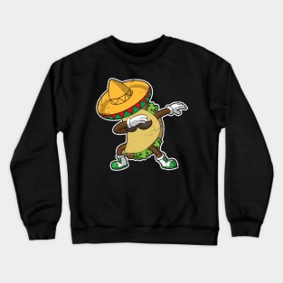 Cinco de Mayo Dabbing Taco Mexico Mexican Food Dab Dance Crewneck Sweatshirt